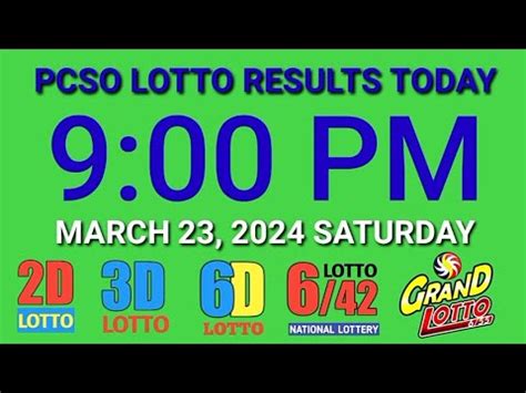 EZ2 RESULT Today, Saturday, March 23, 2024.